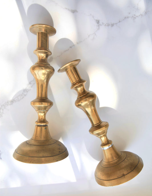 Brass candle stick holders